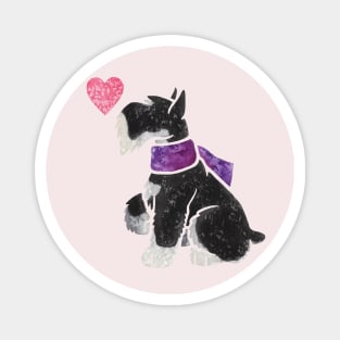 Miniature Schnauzer (black and silver) Magnet